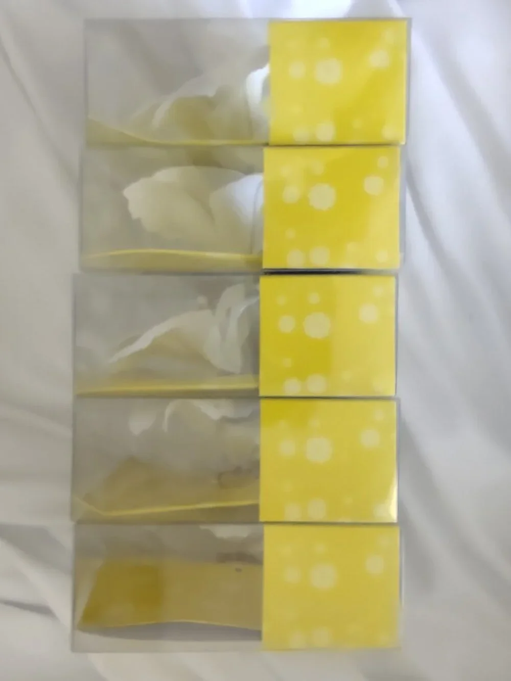 Fantasy Bloom Hair Accessories-X5 Pieces- White Satin & Pearl Center w/Pin NIB